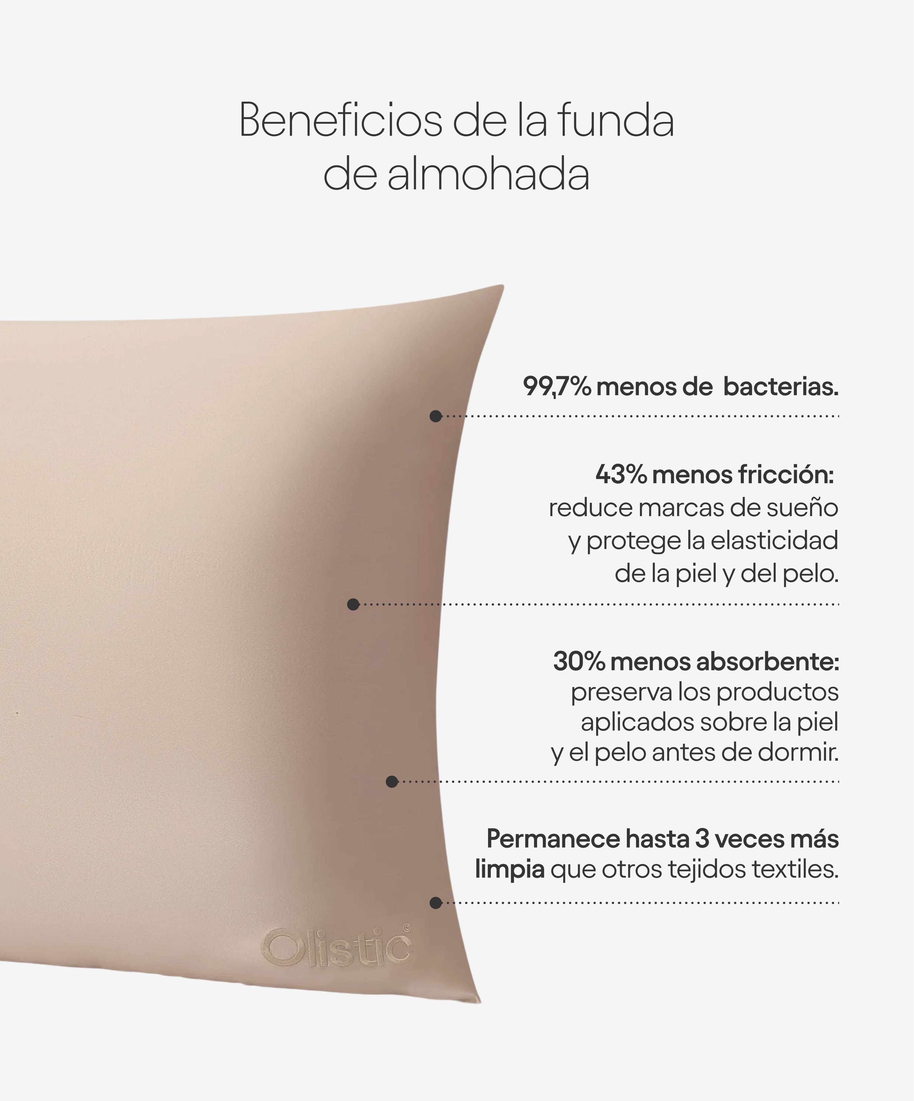 Funda almohada 100% seda natural